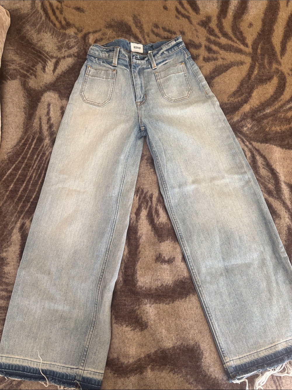 Hudson Jeans Light Blue Wide Leg Denim